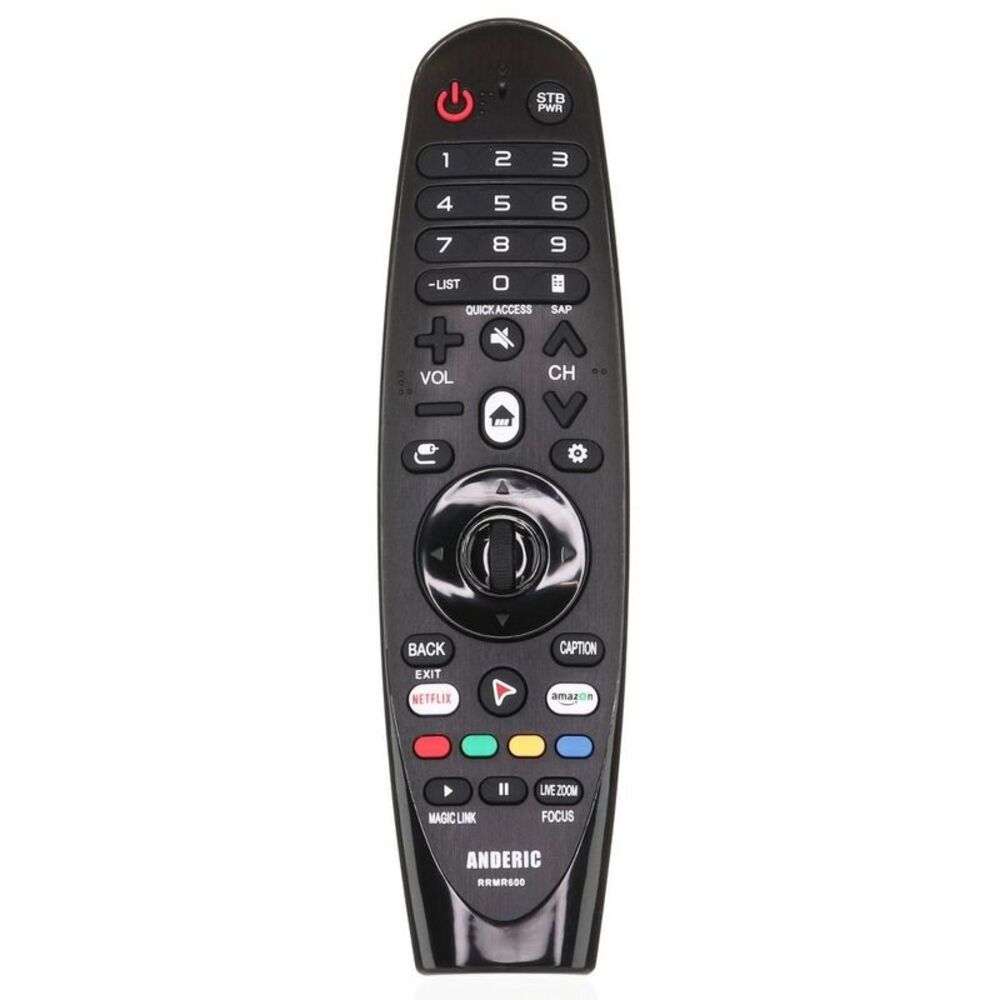 ANDERIC -  RRMR600 Universal Magic TV Remote Control  Black